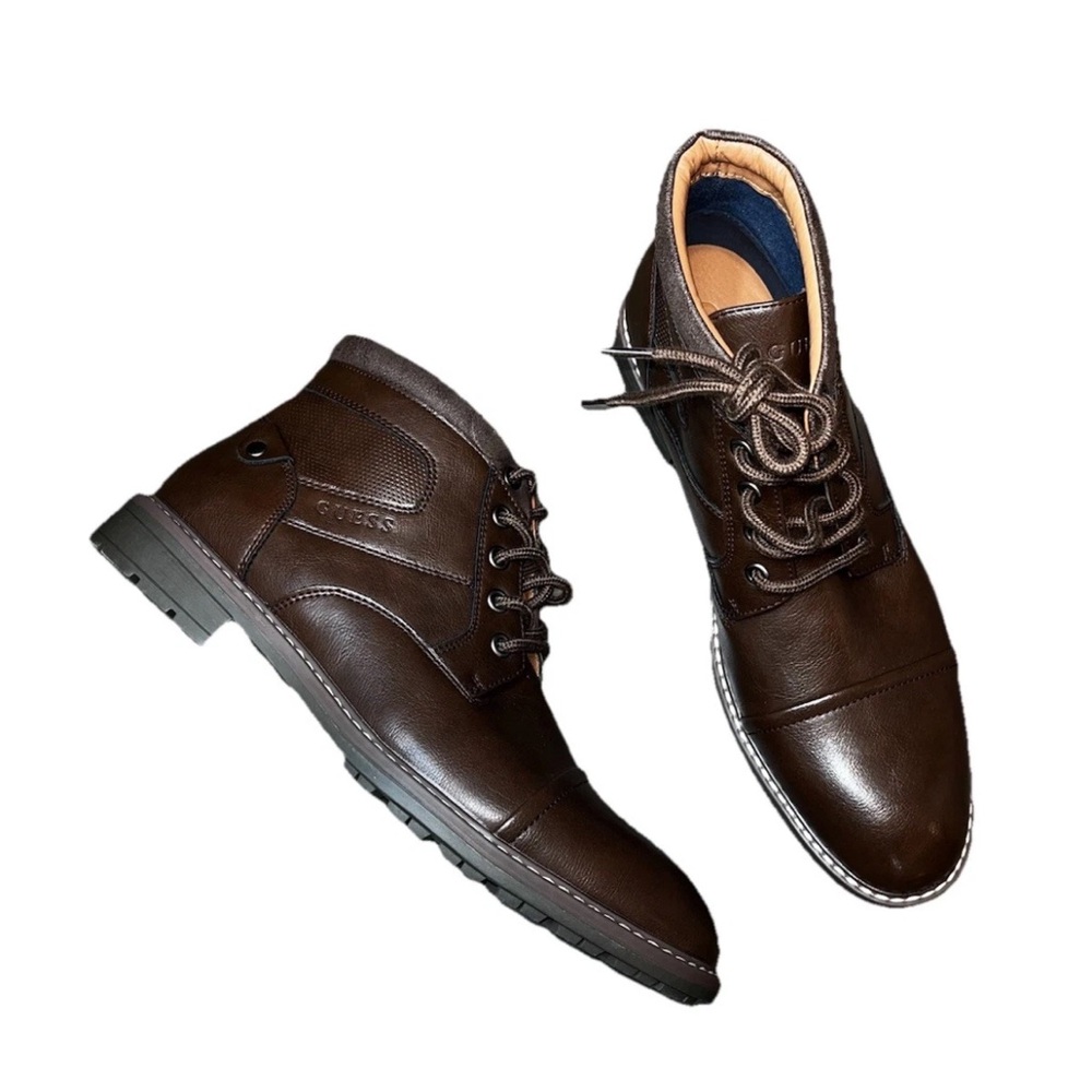 Guess Brown Ankle Boot Lace Up Men’s 8 NWOB